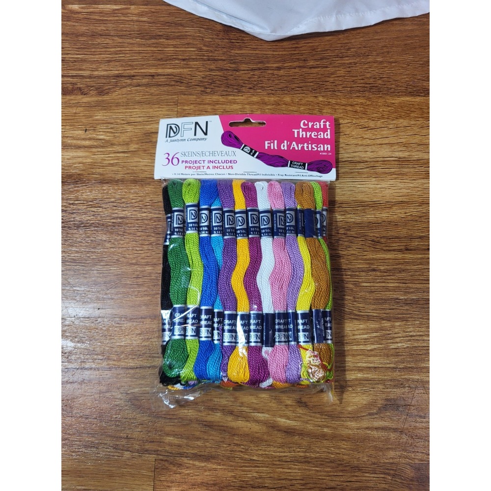 DFN  Pastel Colors 36 Skeins 9 Meters‎ Long Each Craft Thread